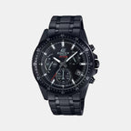 Casio Round Black Chronograph watch
