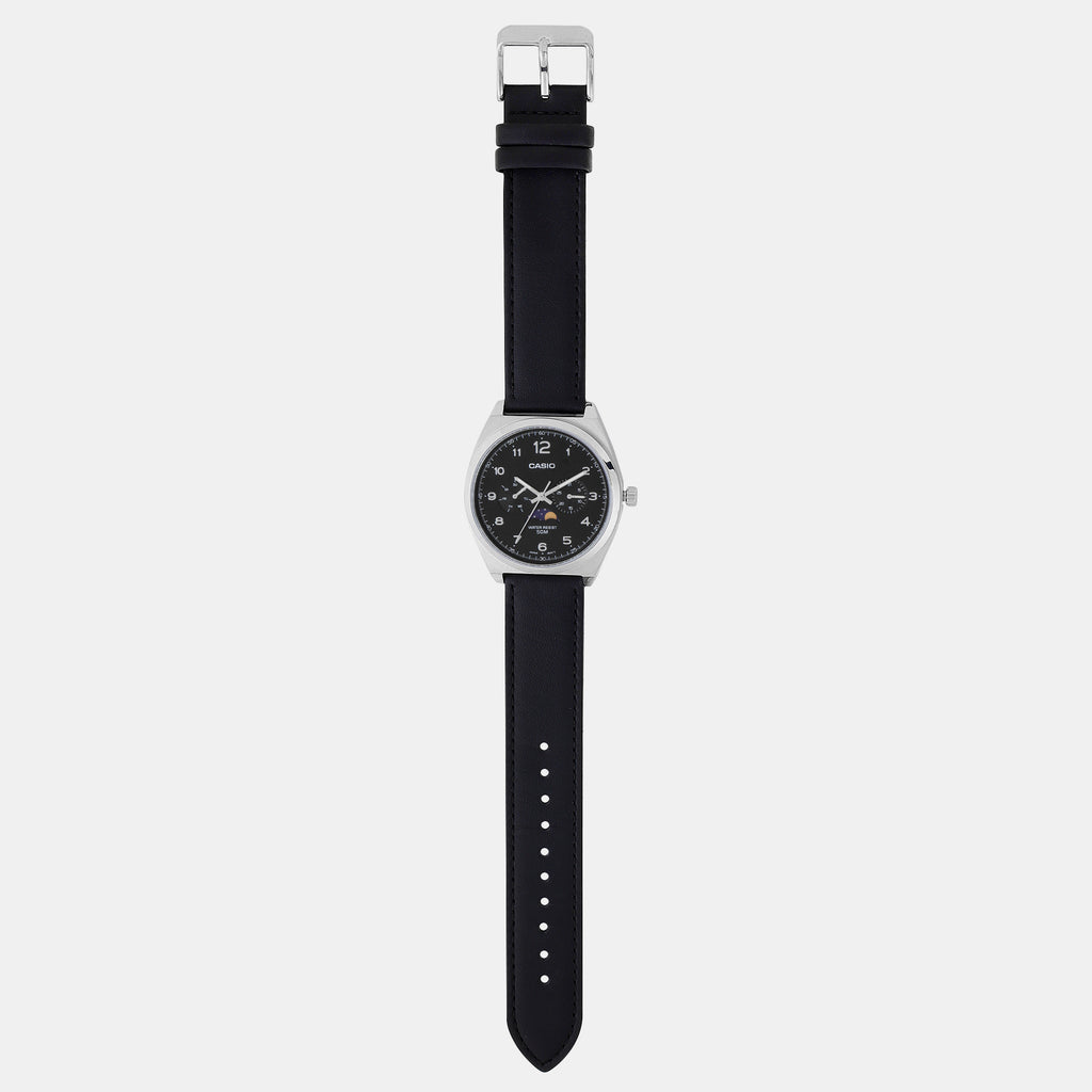 Enticer Men Quartz Black Dial Chronograph Stainless Steel Watch A2177