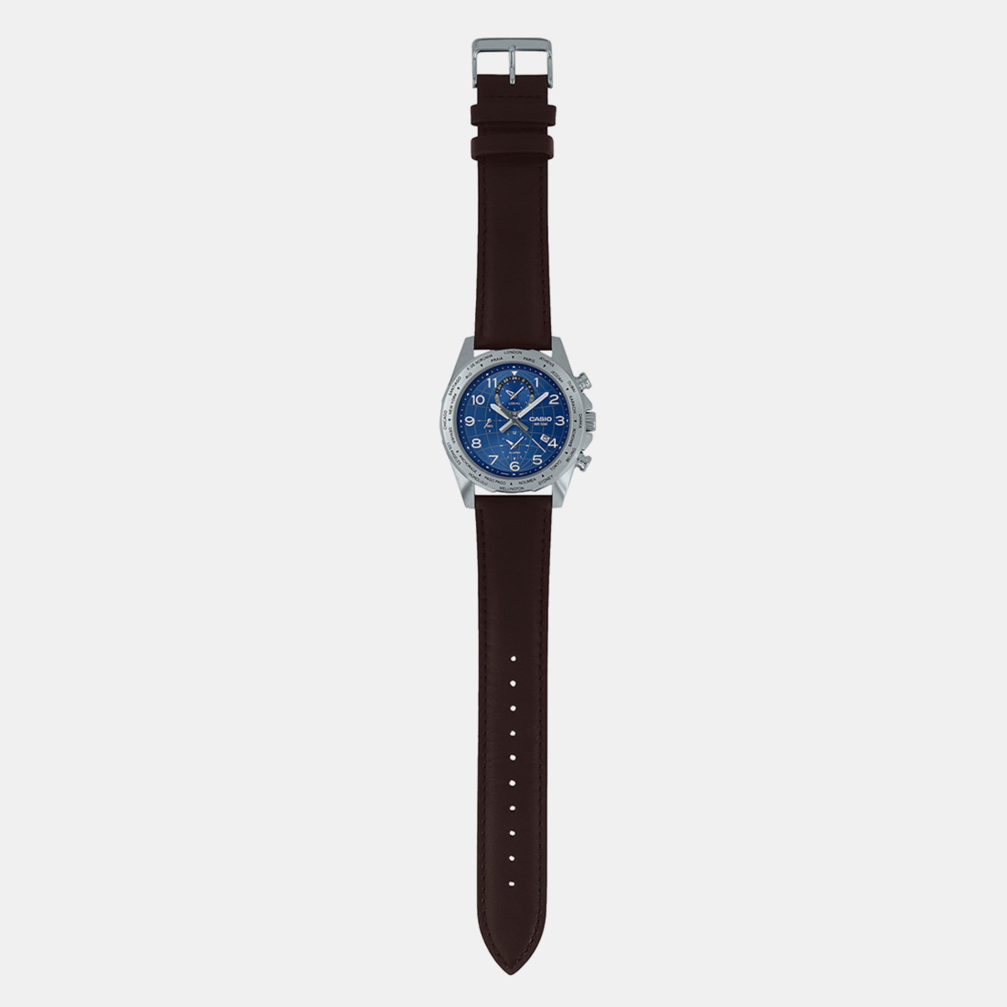 Casio Leather Blue watch