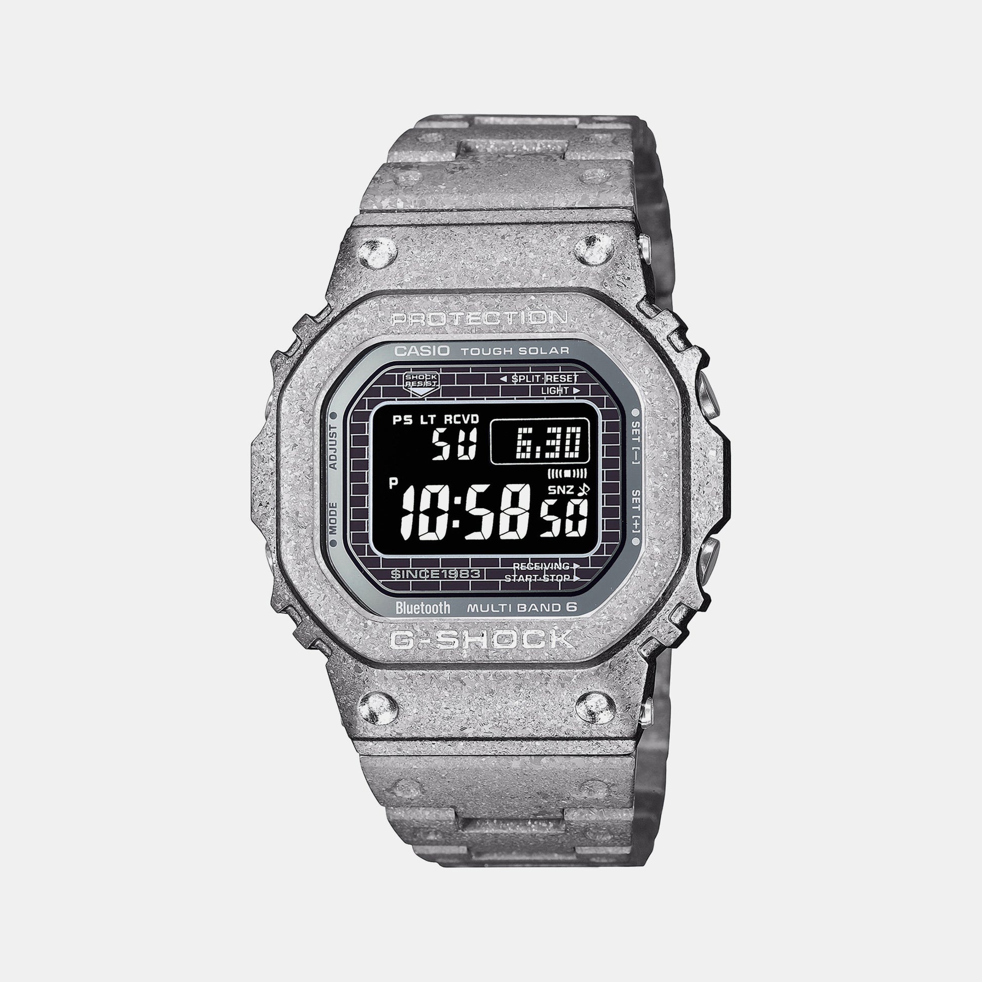 Casio G-Shock Men Solar Black Dial Digital Stainless Steel Watch