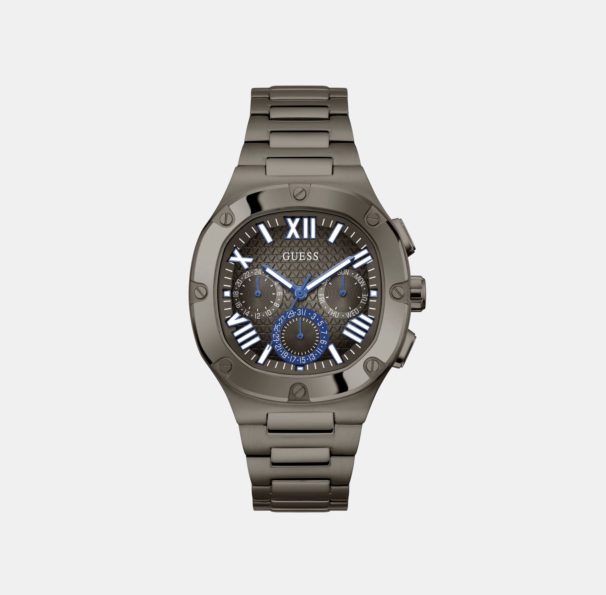 Guess Square Gunmetal Chronograph watch
