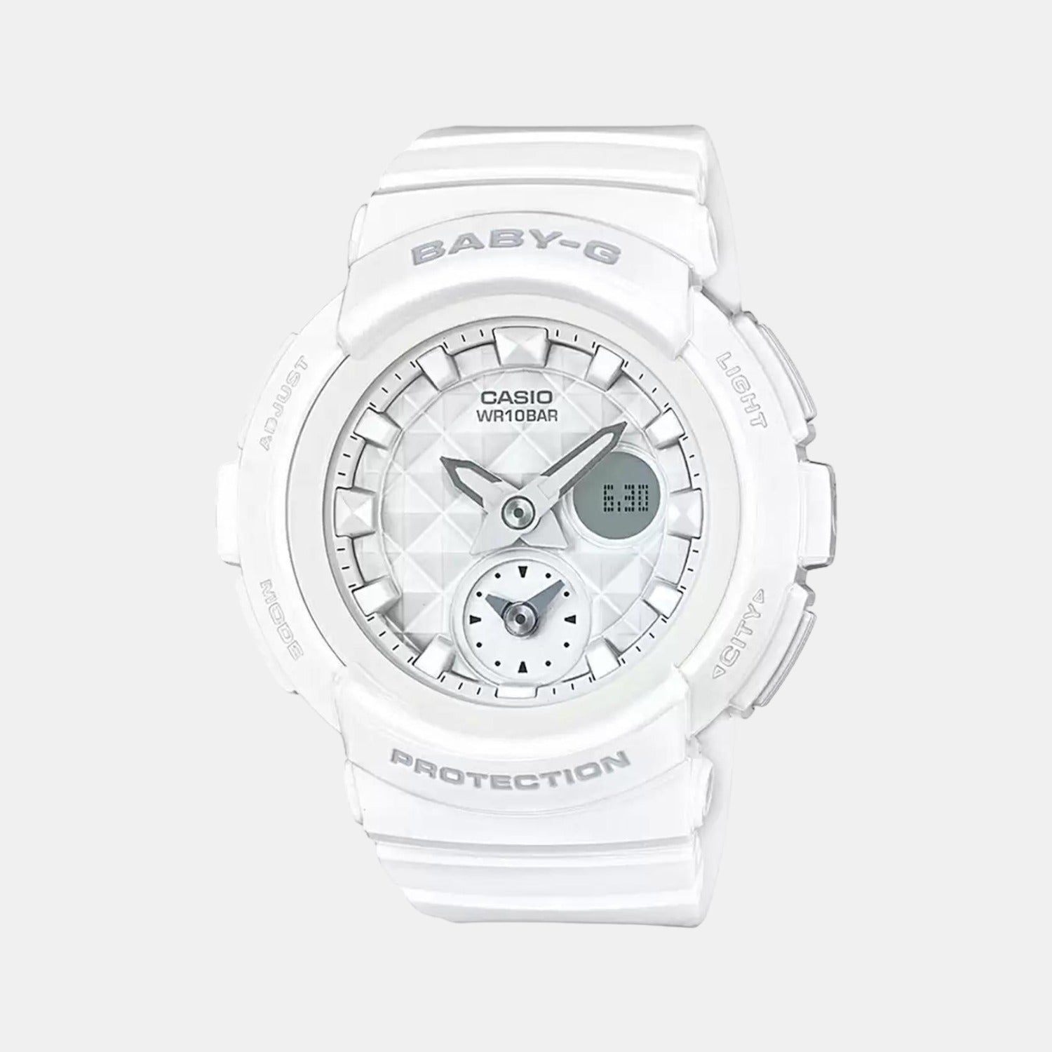 Casio Round White Analog-Digital watch