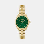 Boss Round Green Analog watch