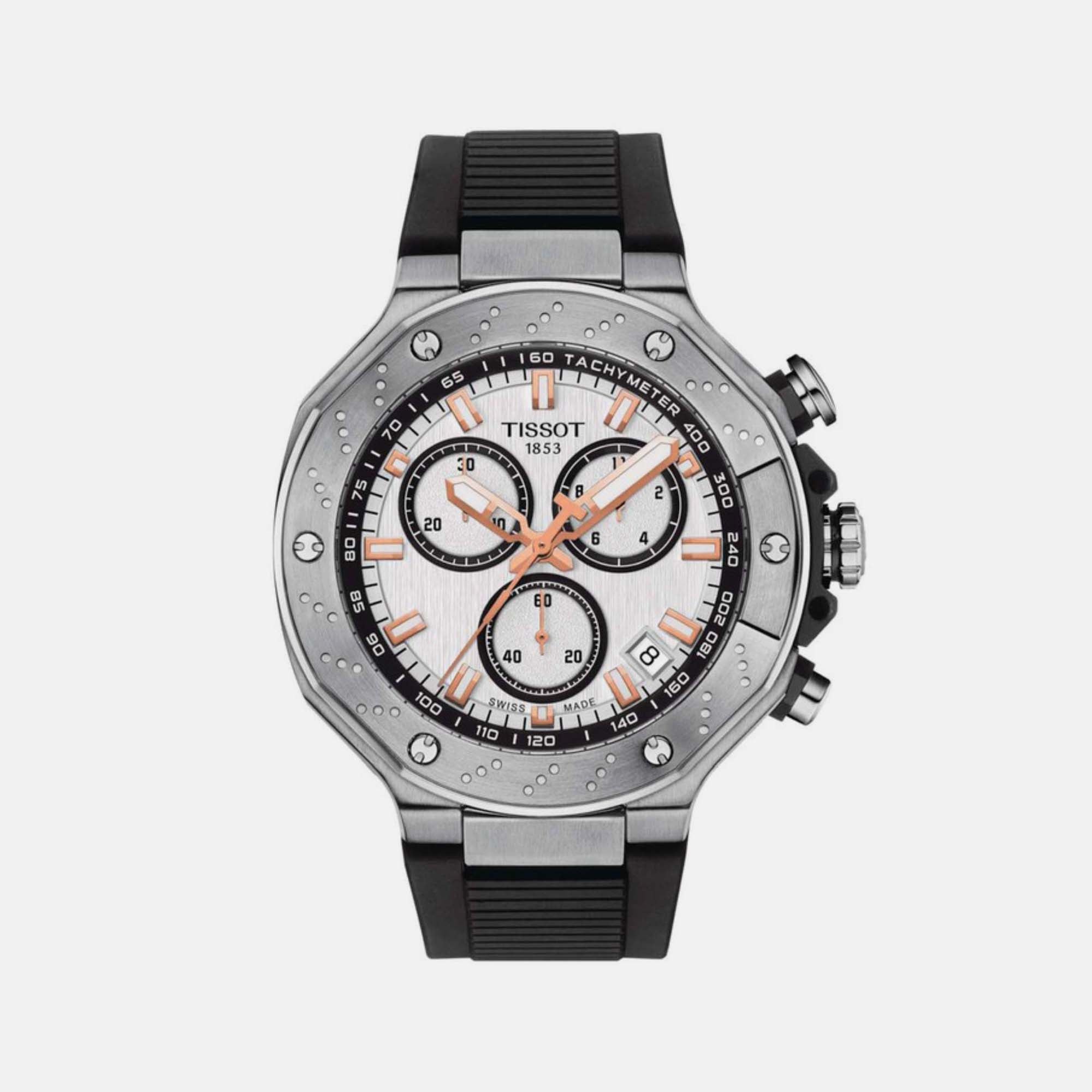 Tissot Round White Chronograph watch