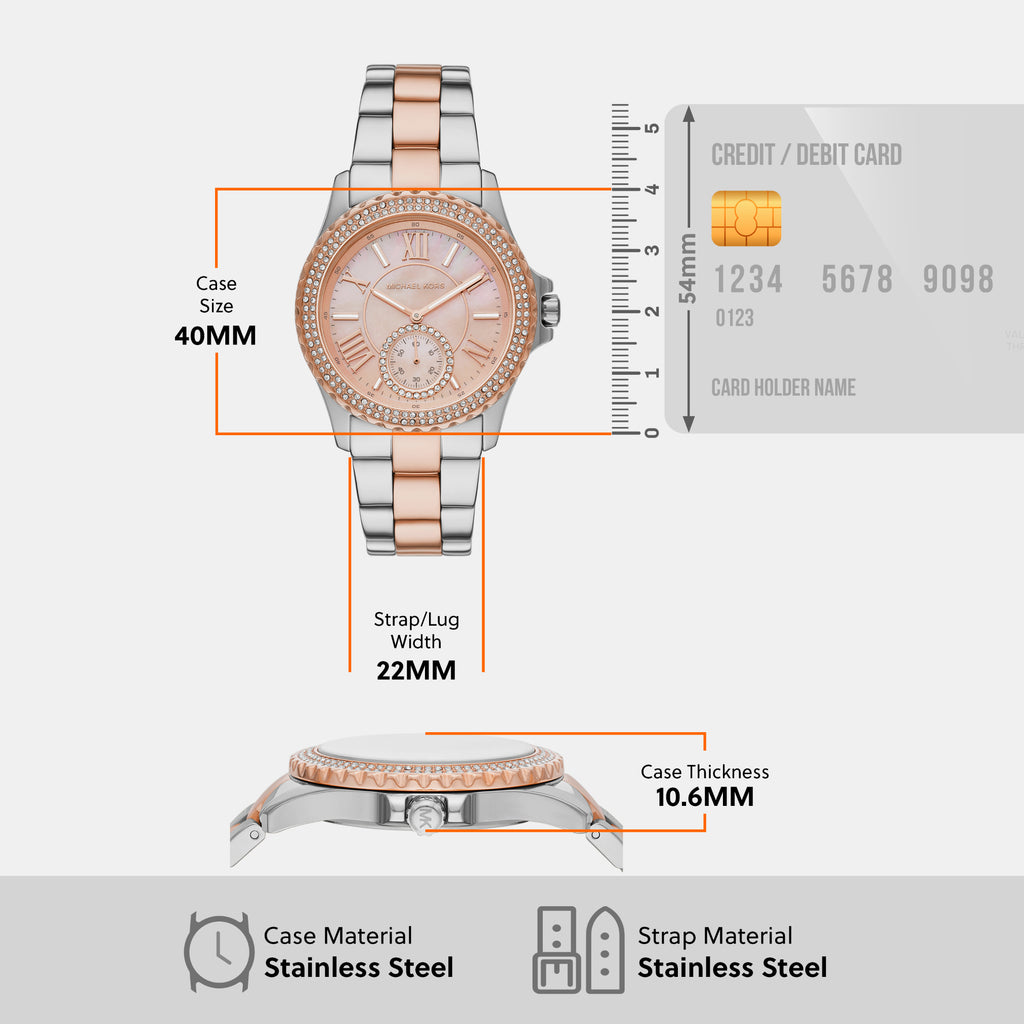 Michael Kors 40 mm Two Tone Quartz watch