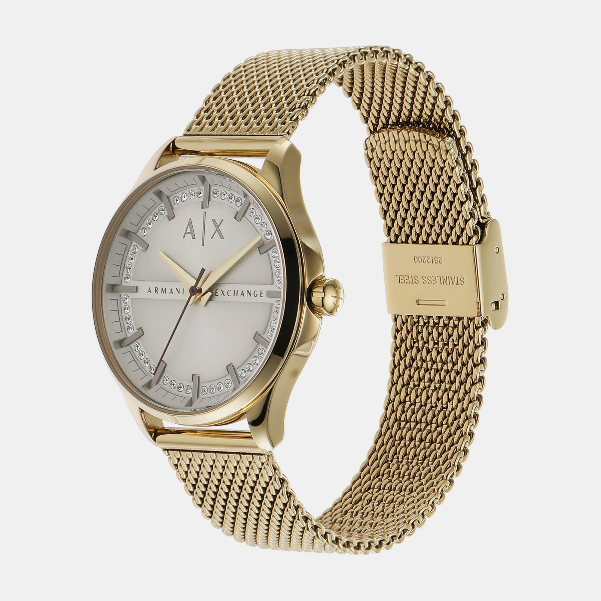 Armani Exchange Women Round Grey watch