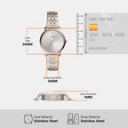 Fossil Women Round Silver watch