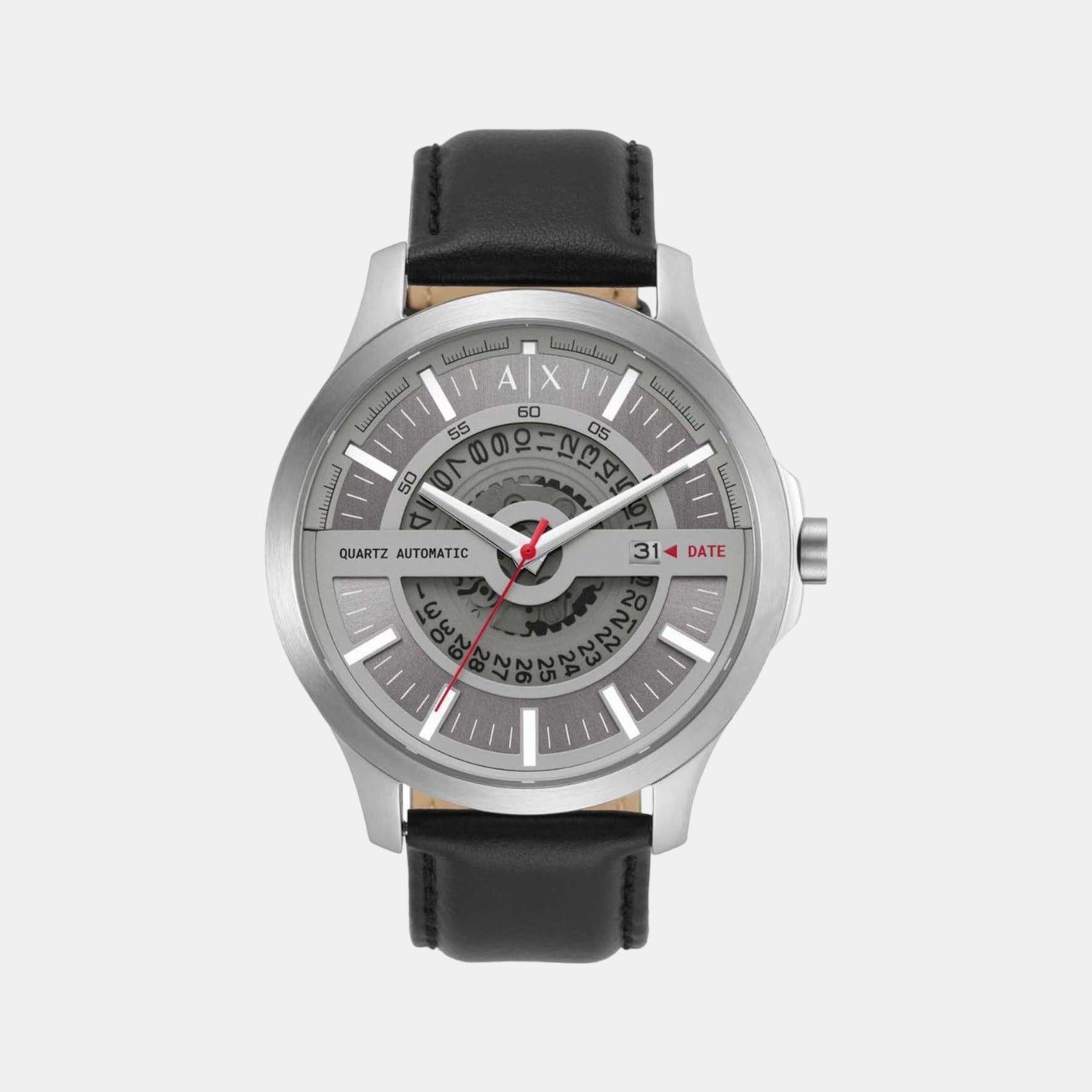 Unisex Grey Analog Leather Automatic Watch AX2445 – Just In Time