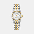 Female Analog Stainless Steel Eco-Drive Watch EW2299-50A