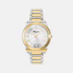 Ferragamo Round Silver Analog watch