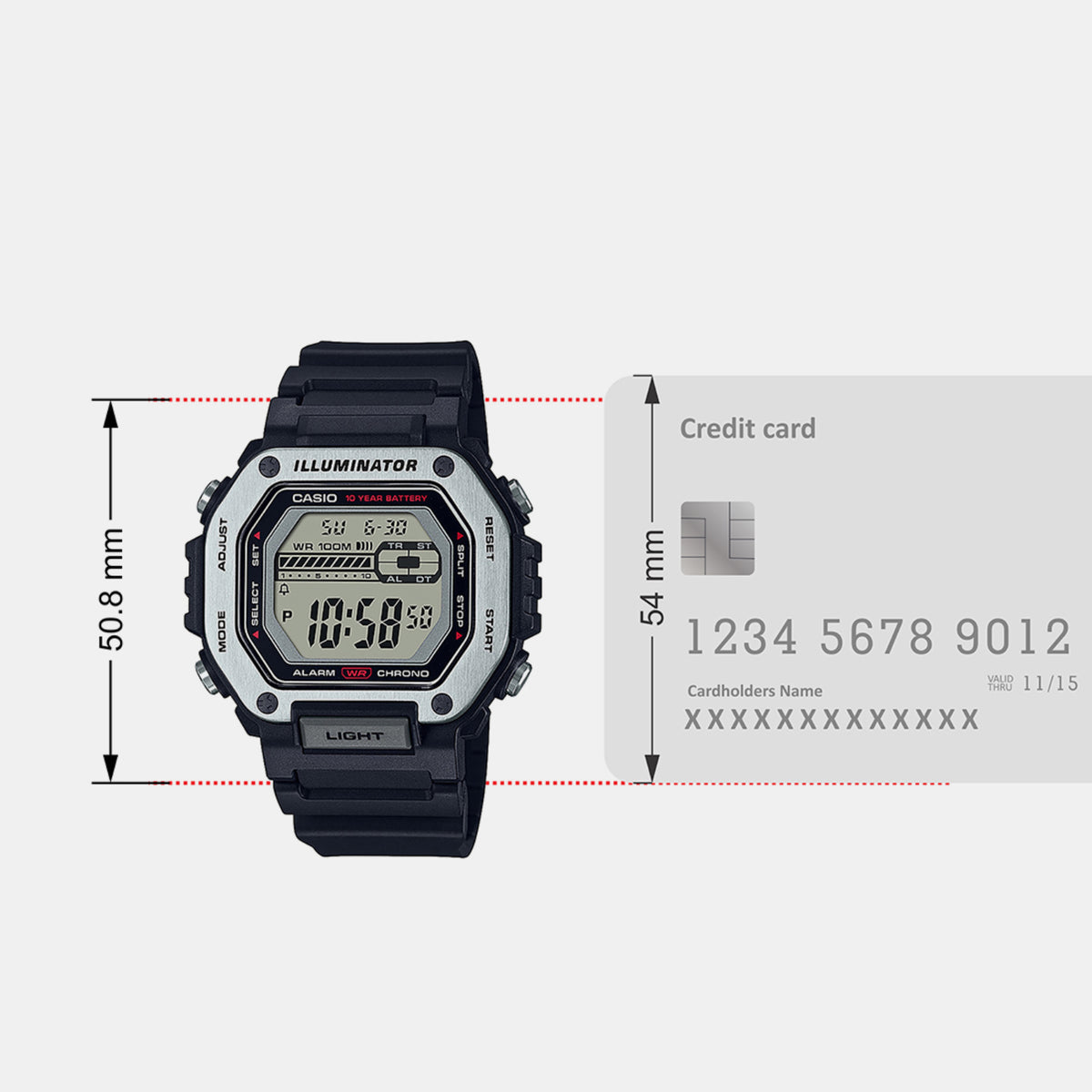 Casio Octagon Quartz Digital Men watch