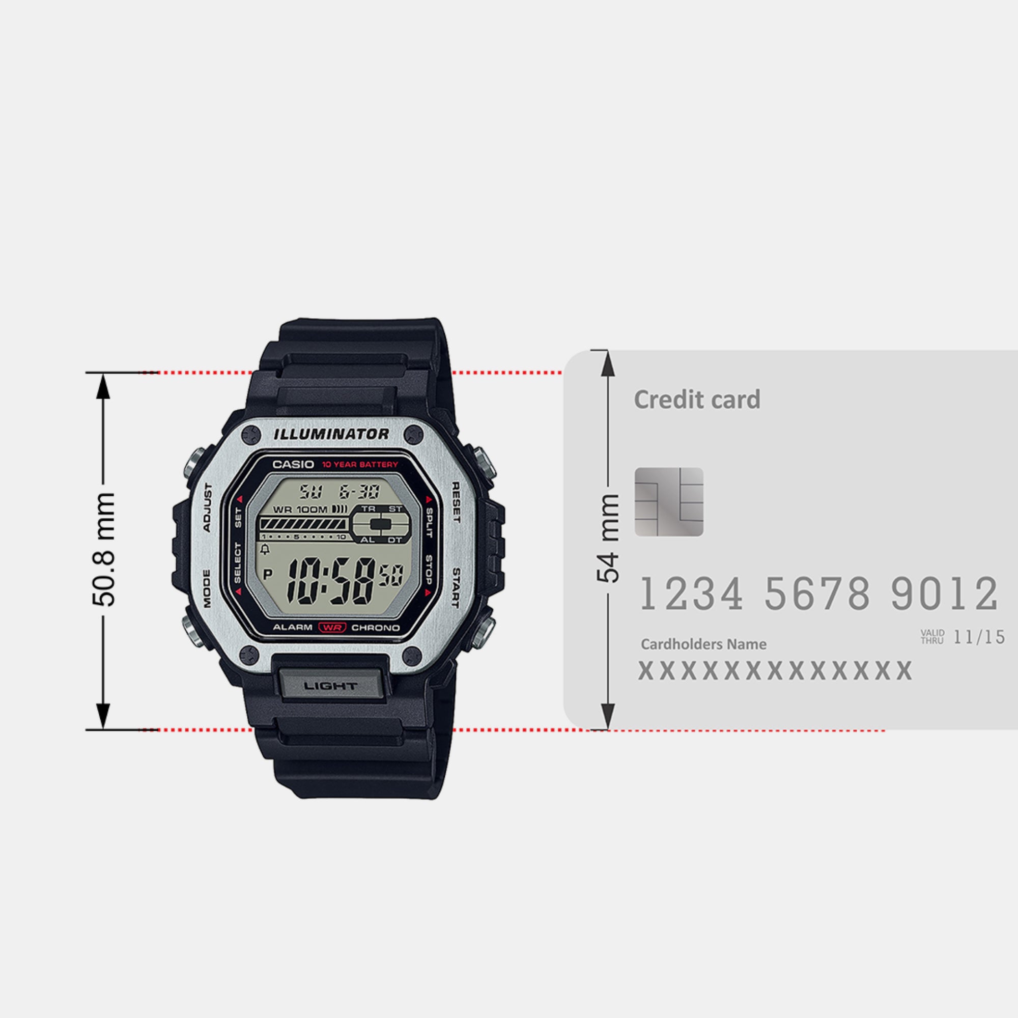 Casio Octagon Quartz Digital Men watch