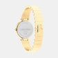 Female Gold Analog Stainless Steel Watch 25200309