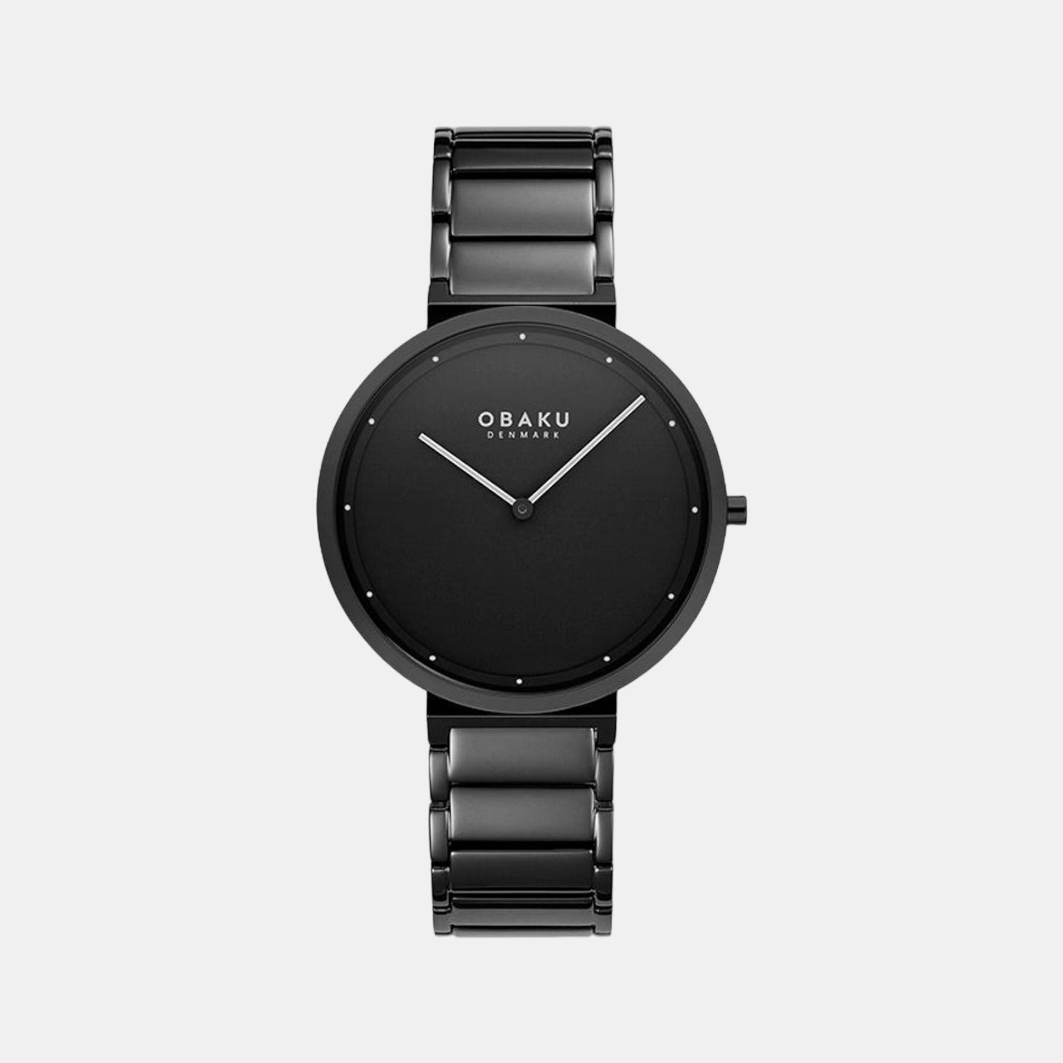 Obaku Round Black Analog watch