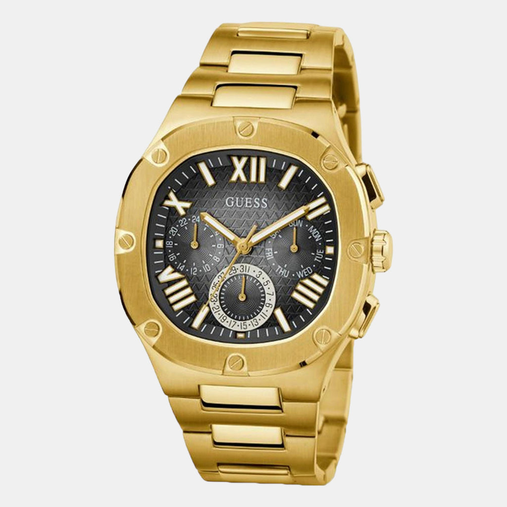 Headline Men Quartz Gold Dial Chronograph Stainless Steel Watch GW0572G2