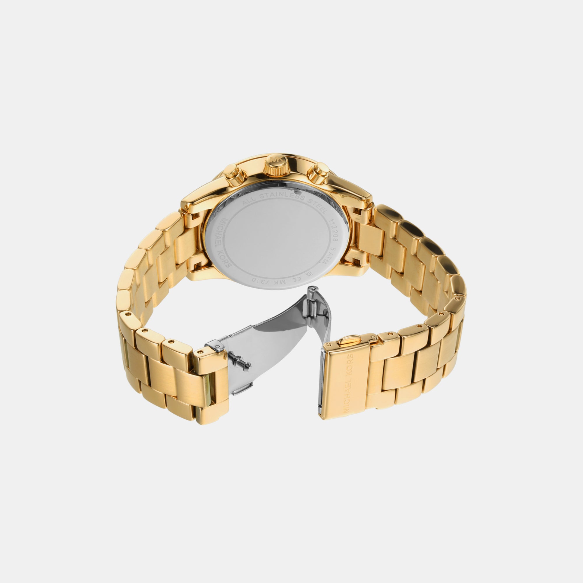 Female Gold Chronograph Stainless Steel Watch MK7310 – Just In Time