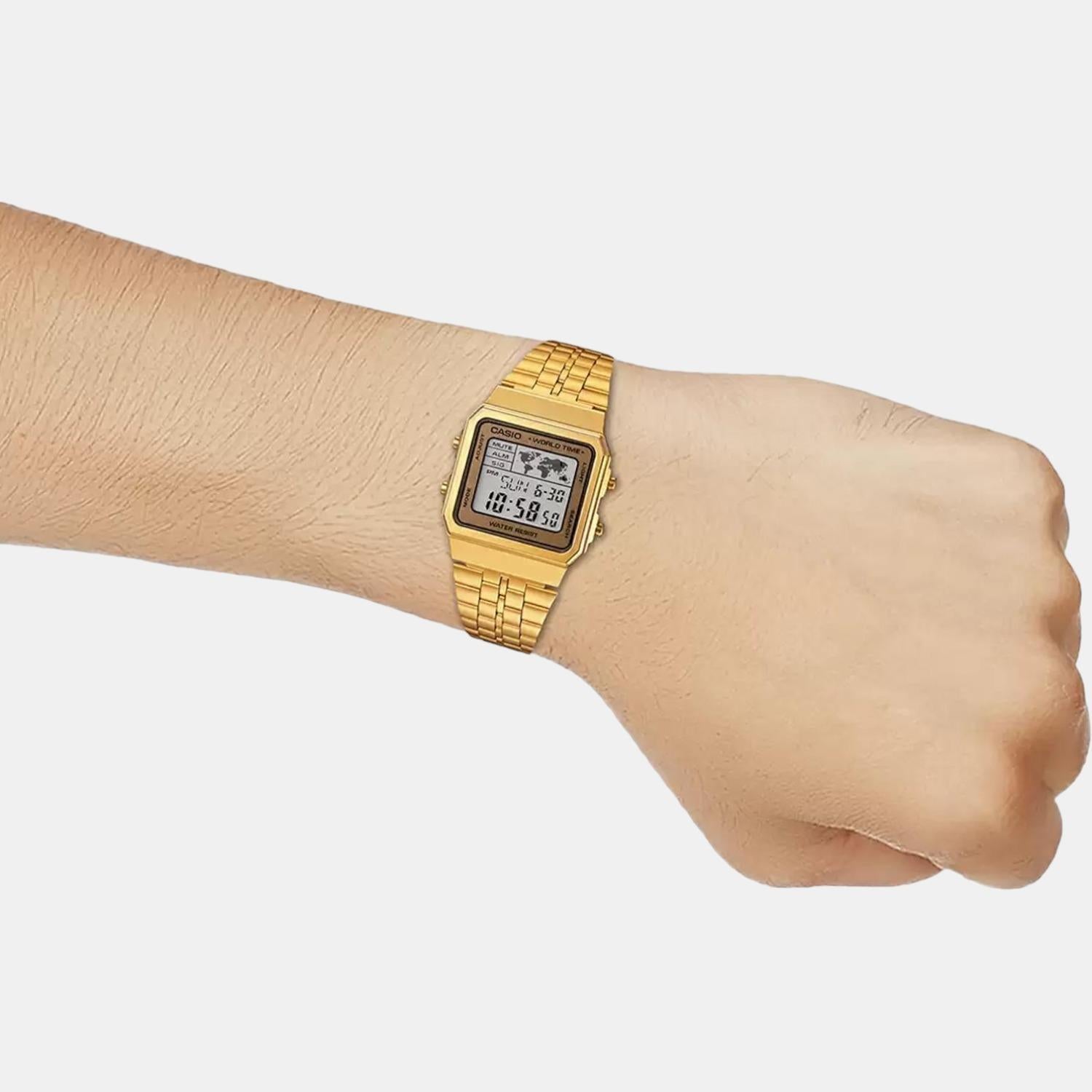 Casio Rectangular Quartz Digital Unisex watch