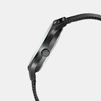 Enticer Men Quartz Black Dial Analog Stainless Steel Watch A2103