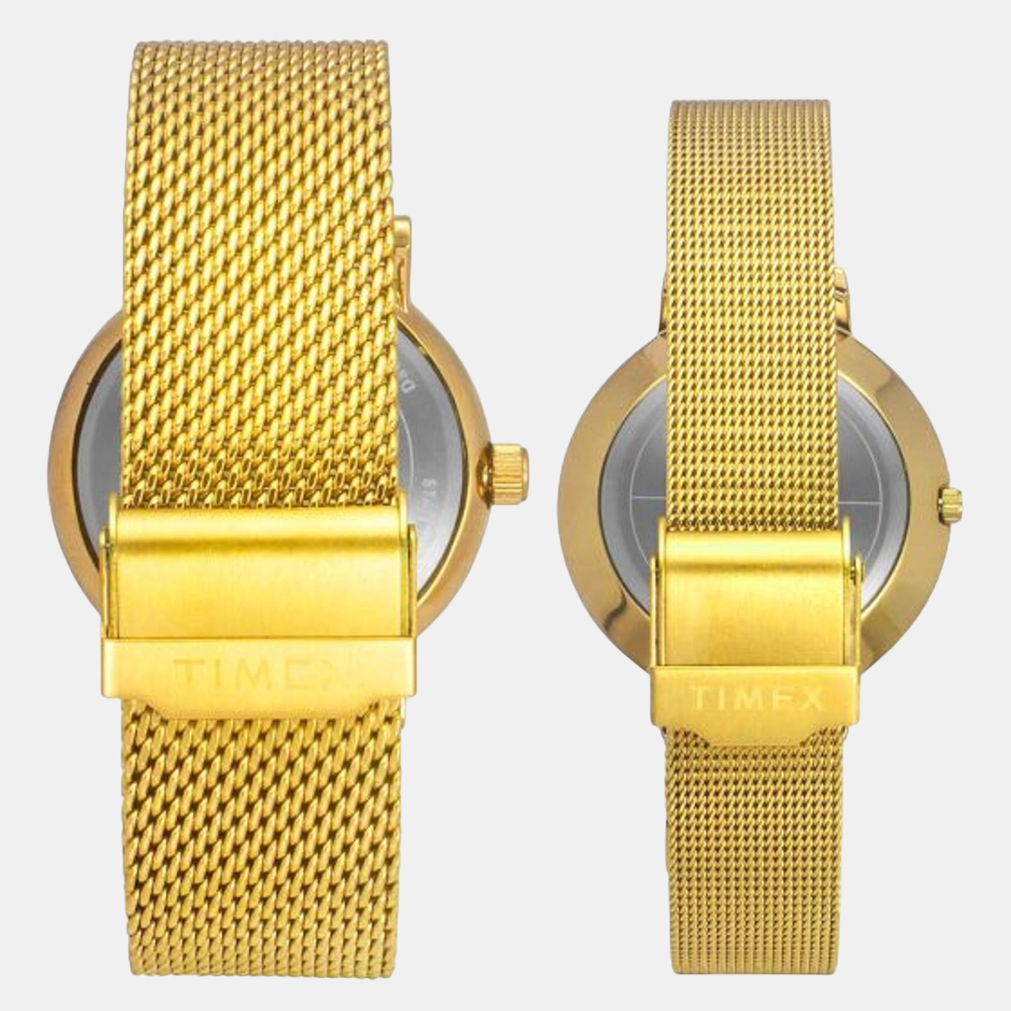 Fashion Couple Quartz Silver Dial Analog Stainless Steel Watch TW00PR292