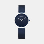 Bering Round Blue Analog watch