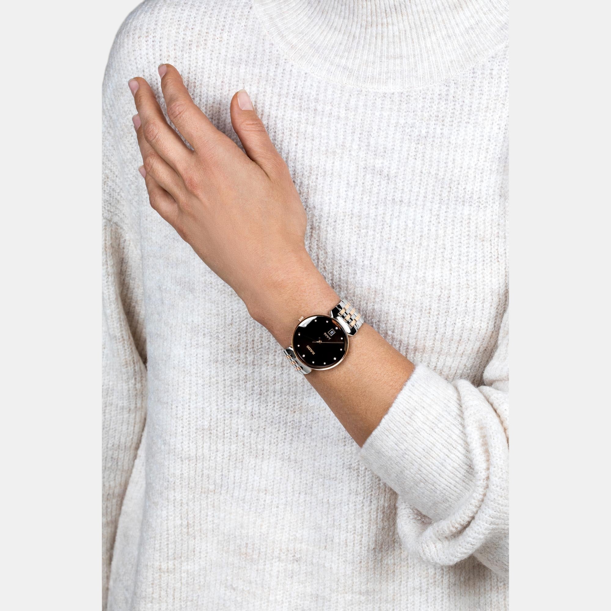 Florence Unisex Quartz Brown Dial Analog Stainless Steel Watch R48912763