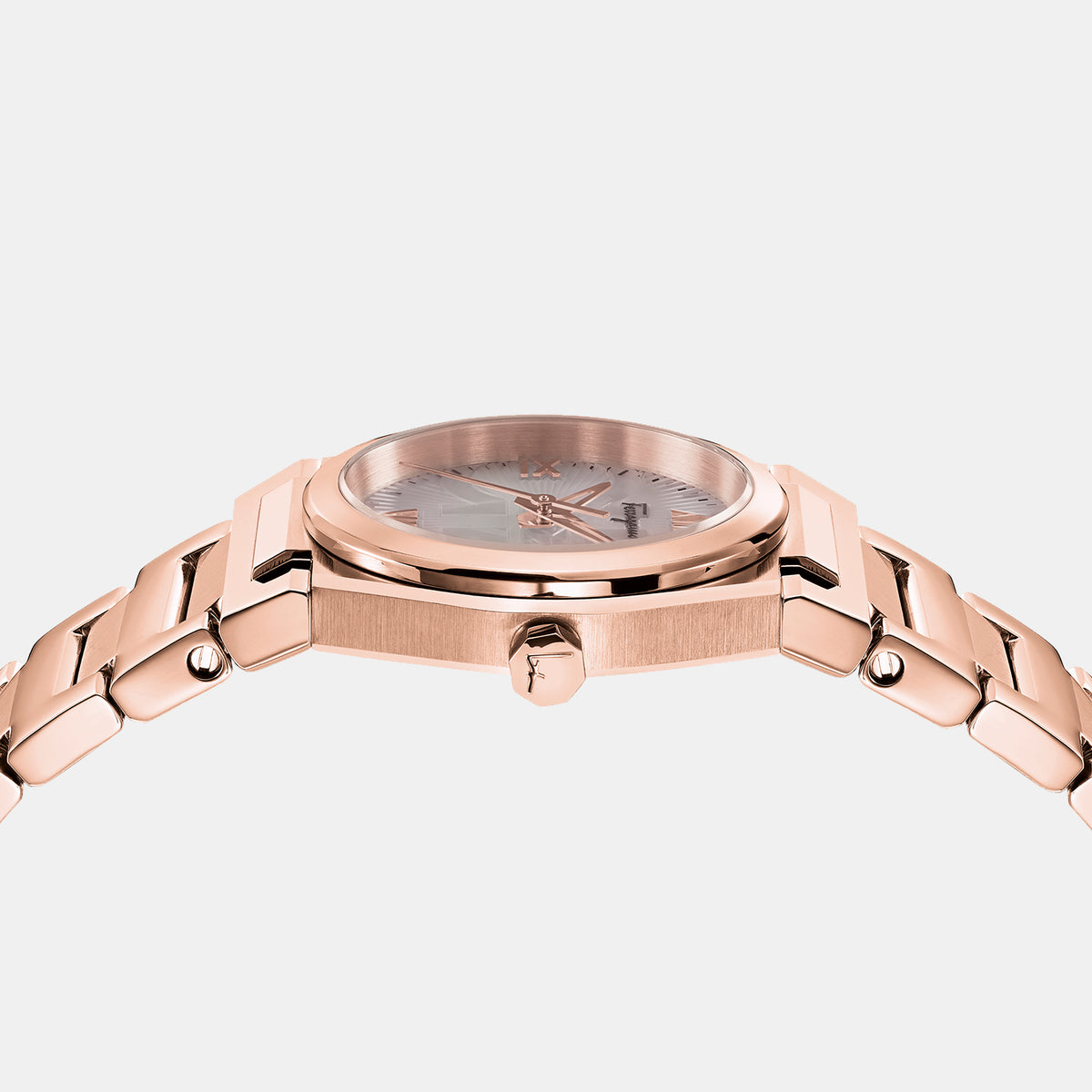 Ferragamo Women Round Grey watch