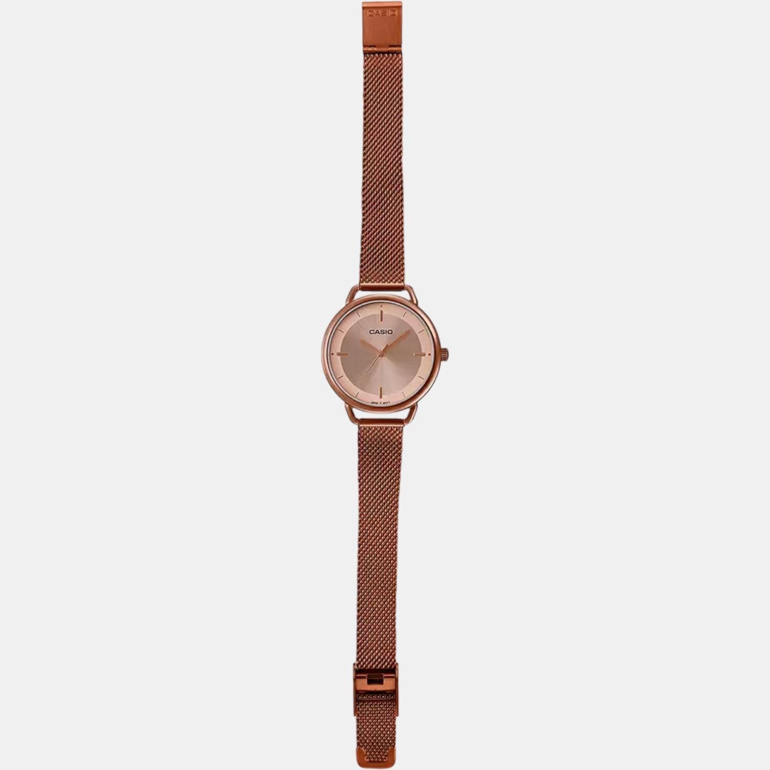 Casio 38 mm Rose Gold Quartz watch