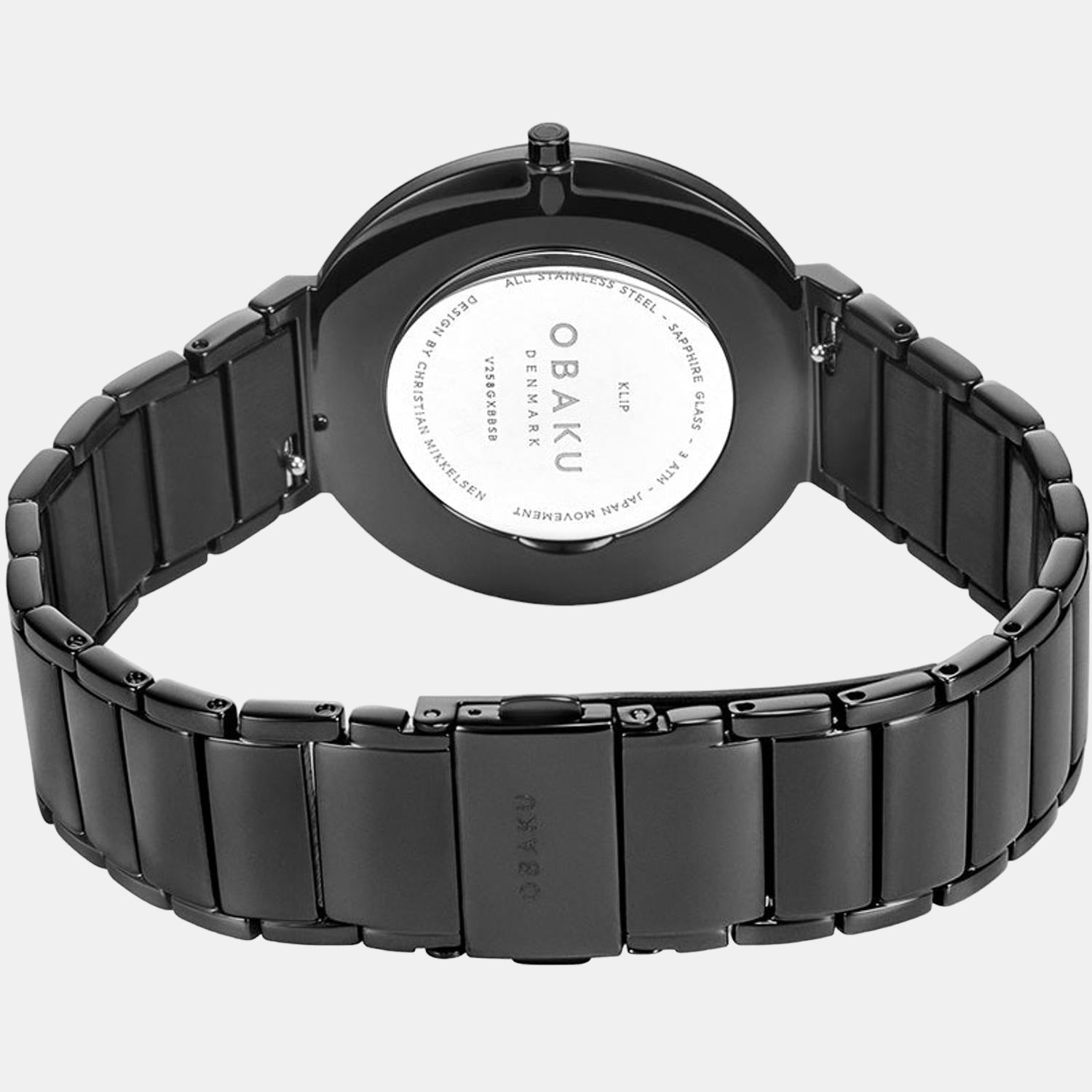 Obaku Stainless Steel Black watch