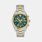 Versace Round Green Chronograph watch
