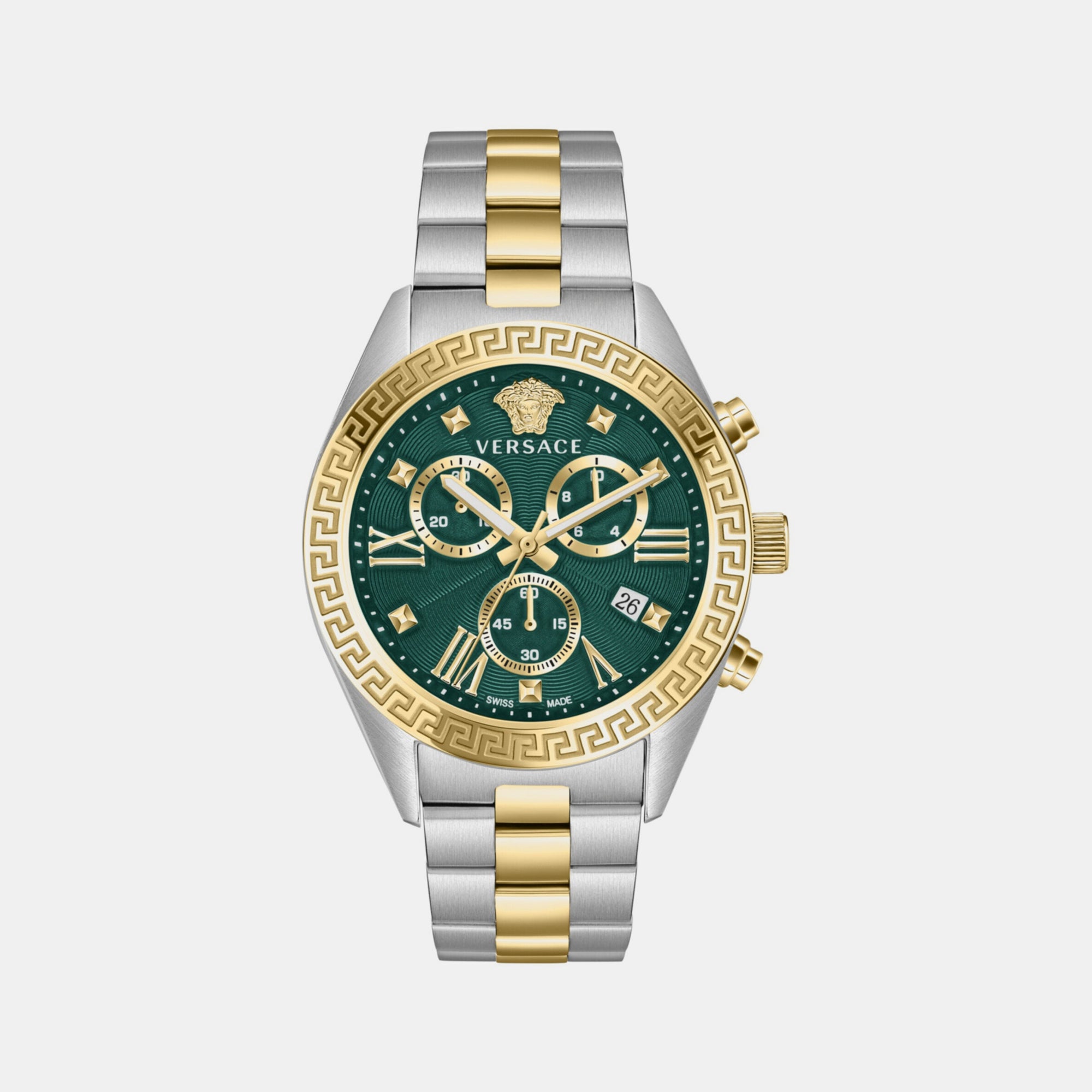 Versace Round Green Chronograph watch