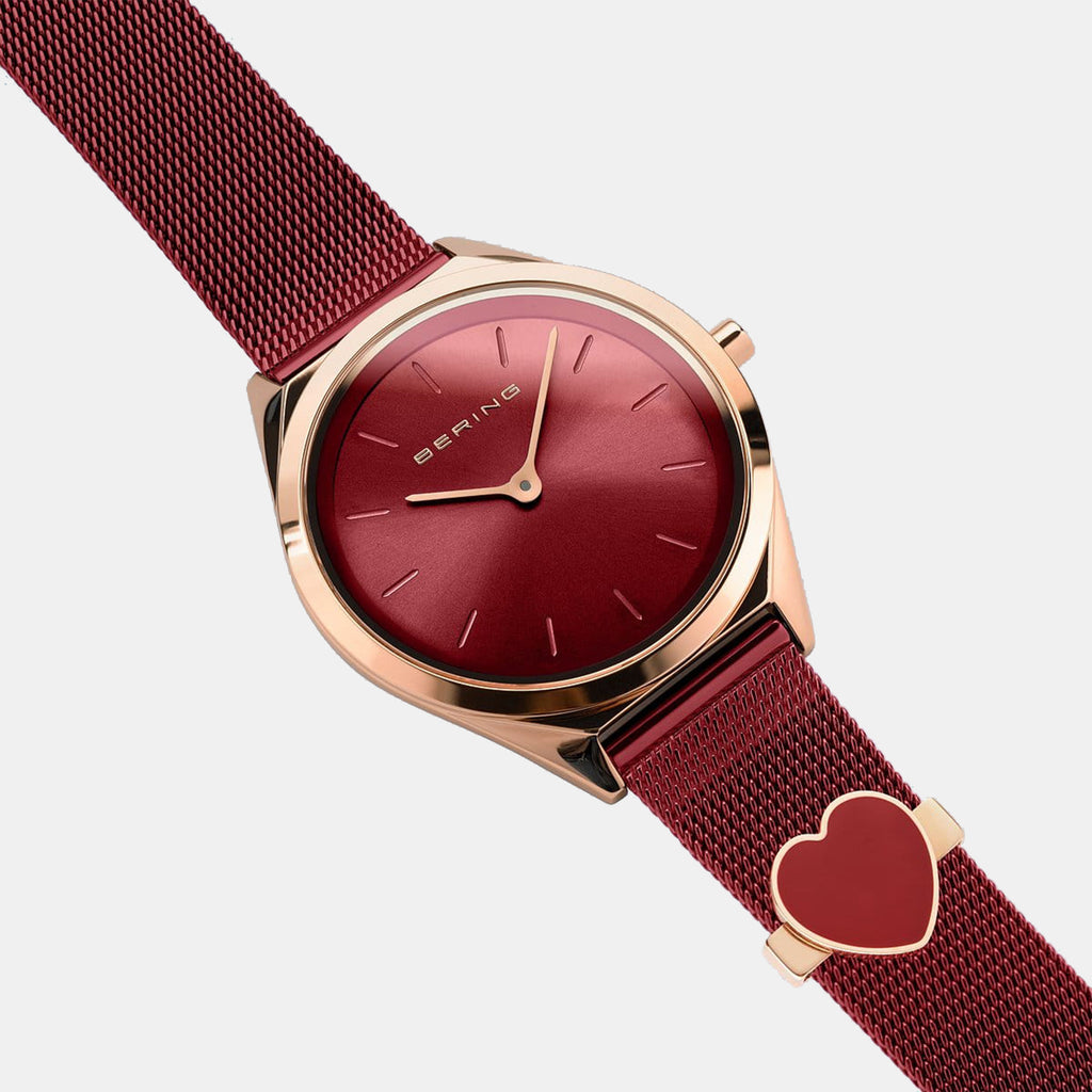 Bering Women Round Red watch