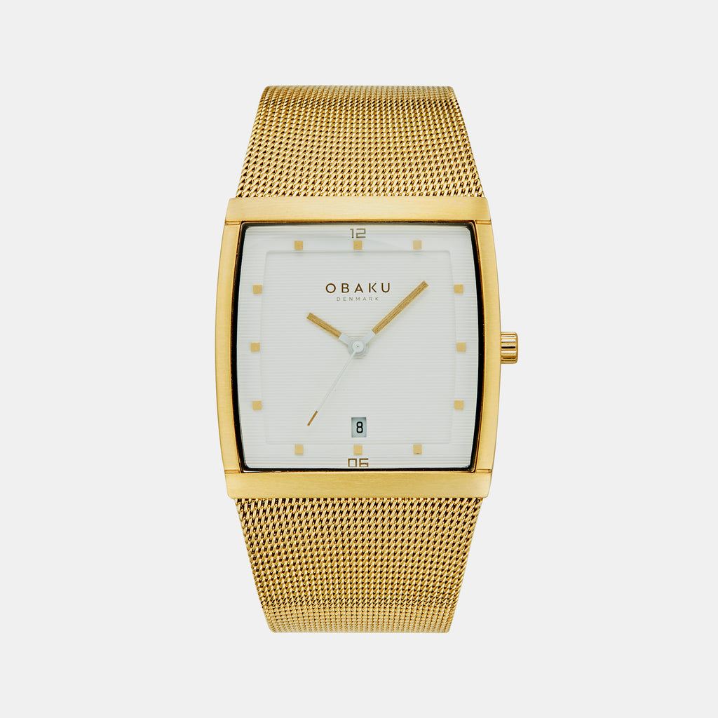 Obaku Square White Analog watch