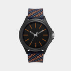Helix Round Black Analog watch