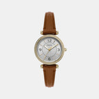 Fossil Round Silver Analog watch