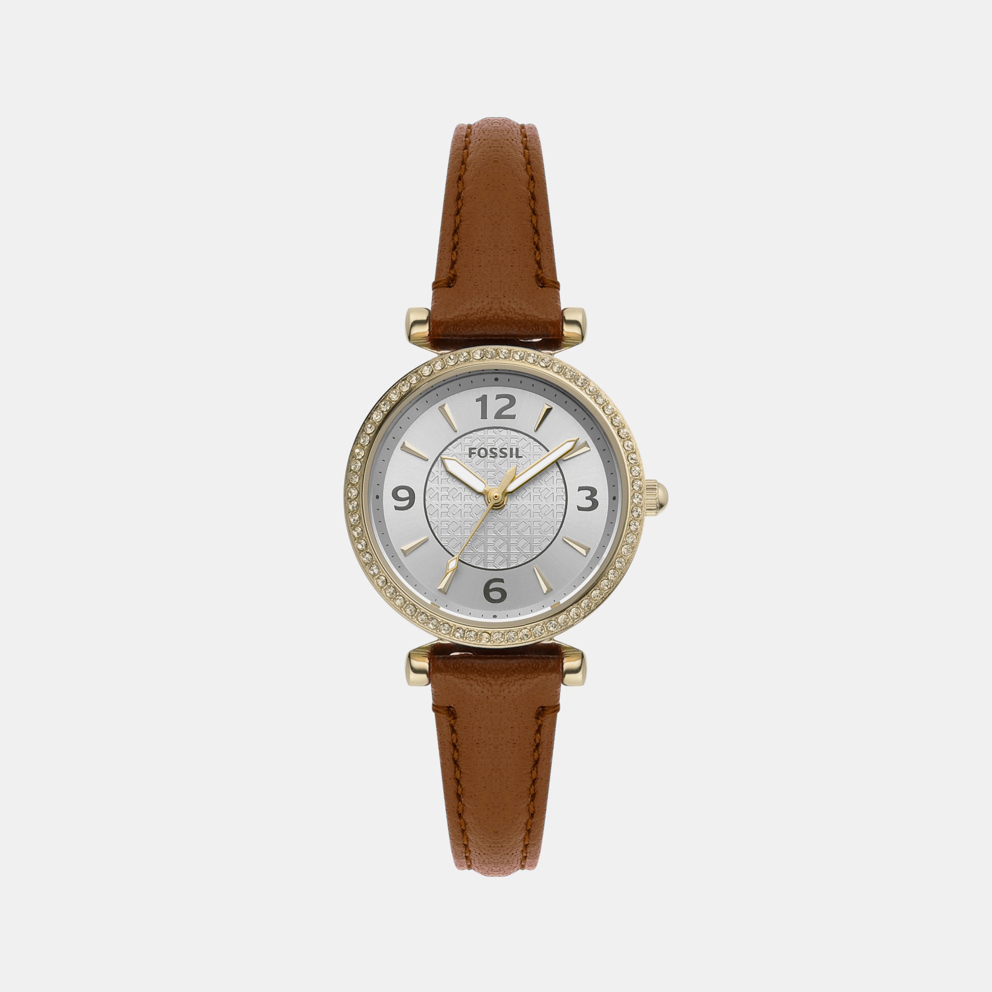 Fossil Round Silver Analog watch