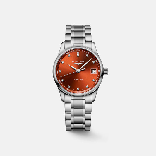 Female Orange Automatic Stainless Steel Watch L23574086