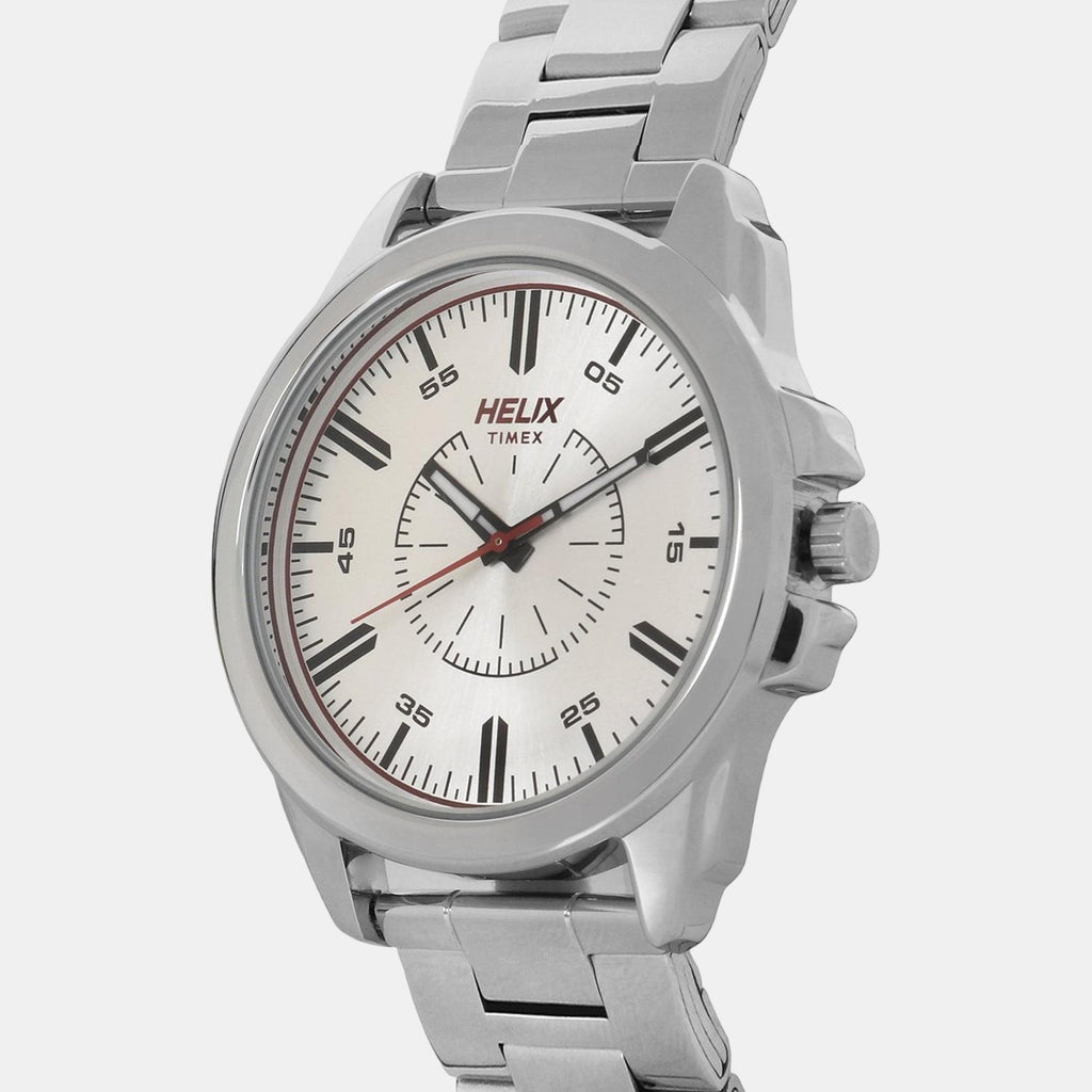 Helix Men Round Silver watch