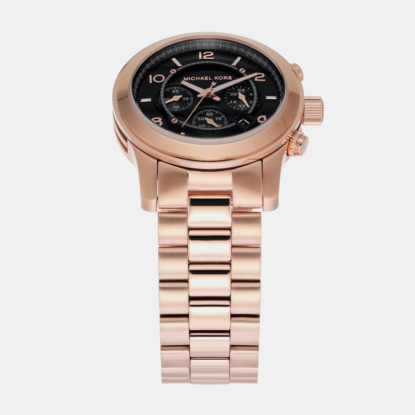 Men's Runway Chronograph Rose Gold-Tone Stainless Steel Watch MK9123