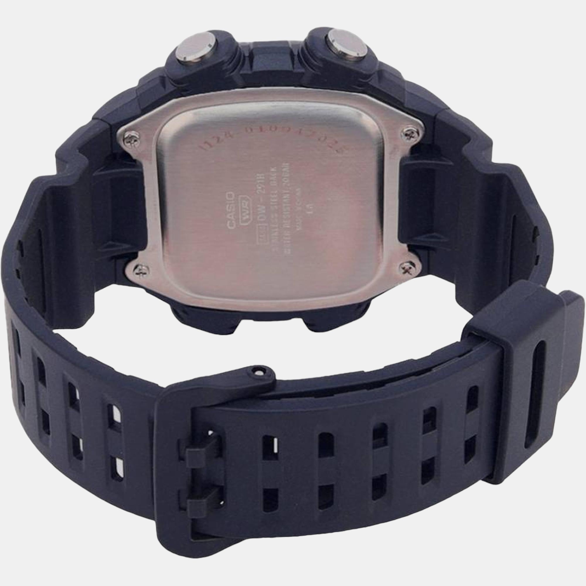Youth Men Quartz Grey Dial Digital Resin Watch I124