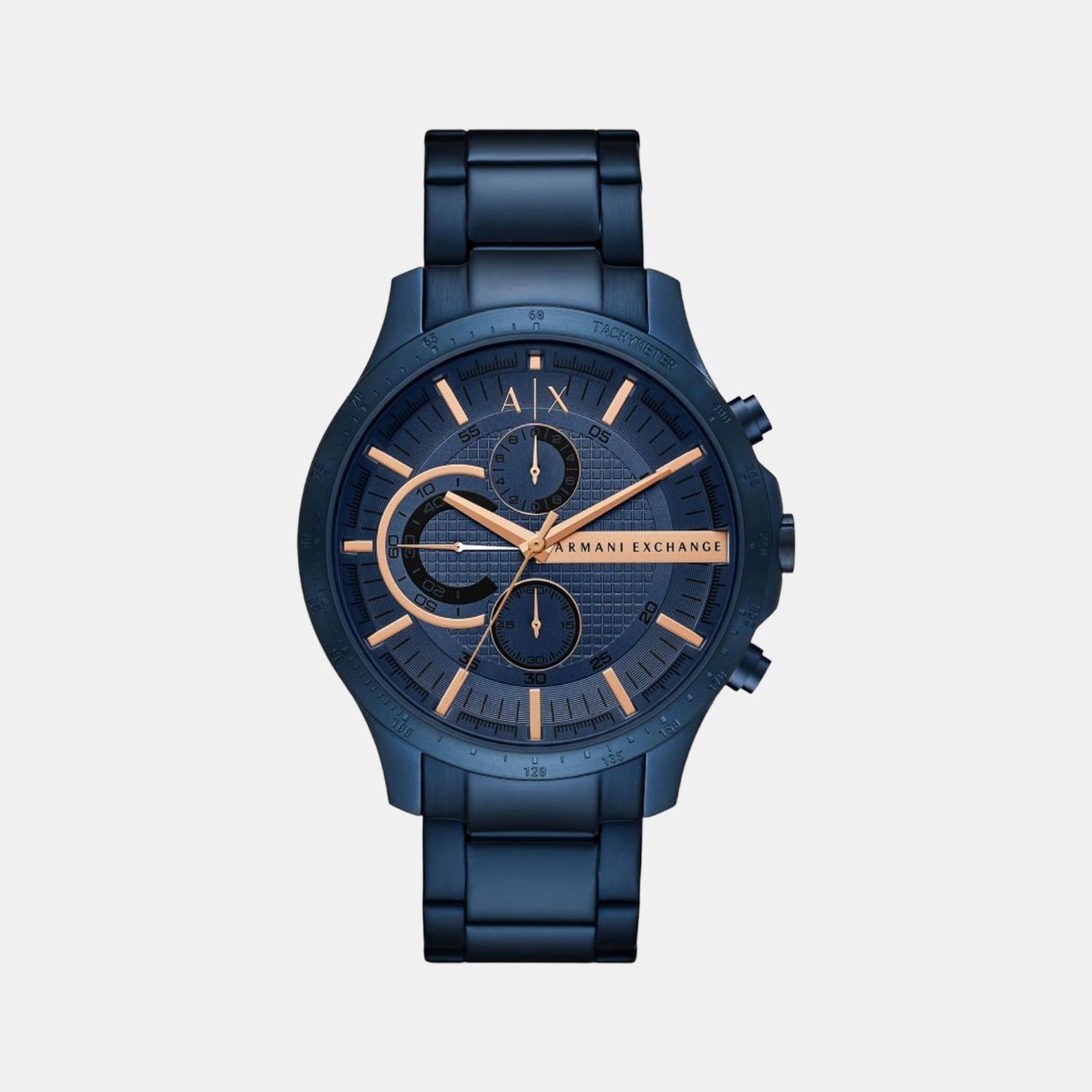 Armani Exchange Round Blue Chronograph watch