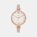 Fossil Round Silver Analog watch