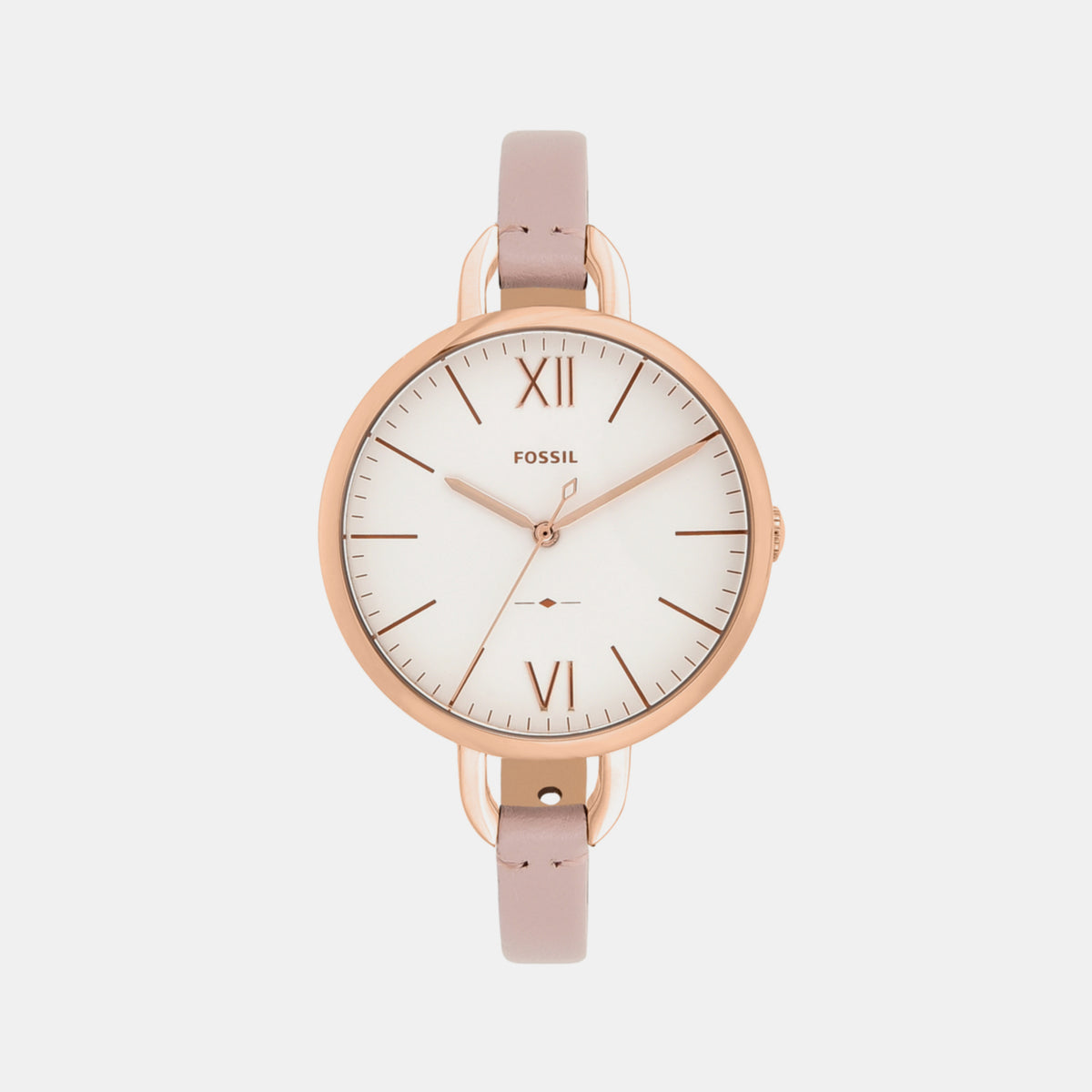 Fossil Round Silver Analog watch
