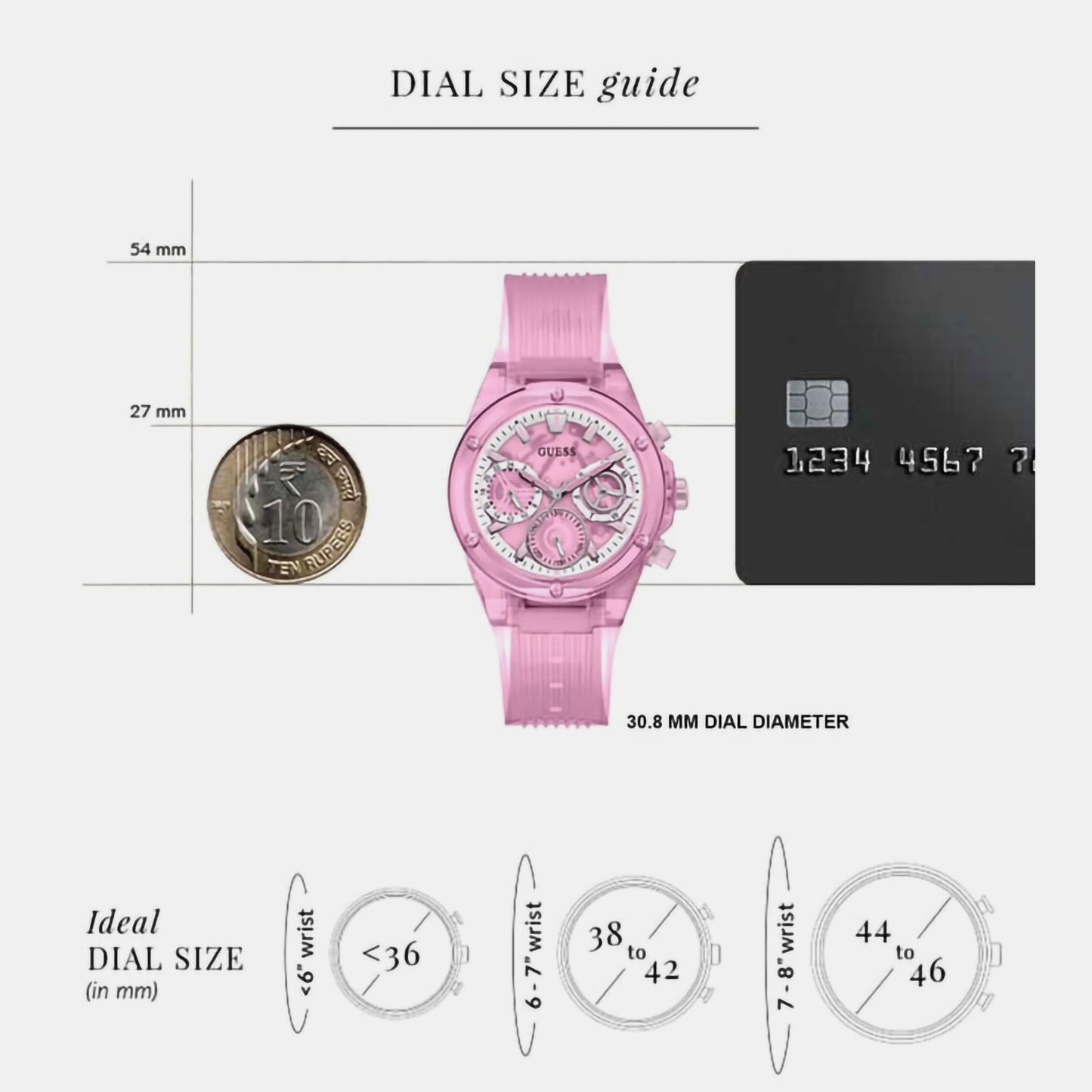 Women Pink Analog Brass Watch GW0438L2