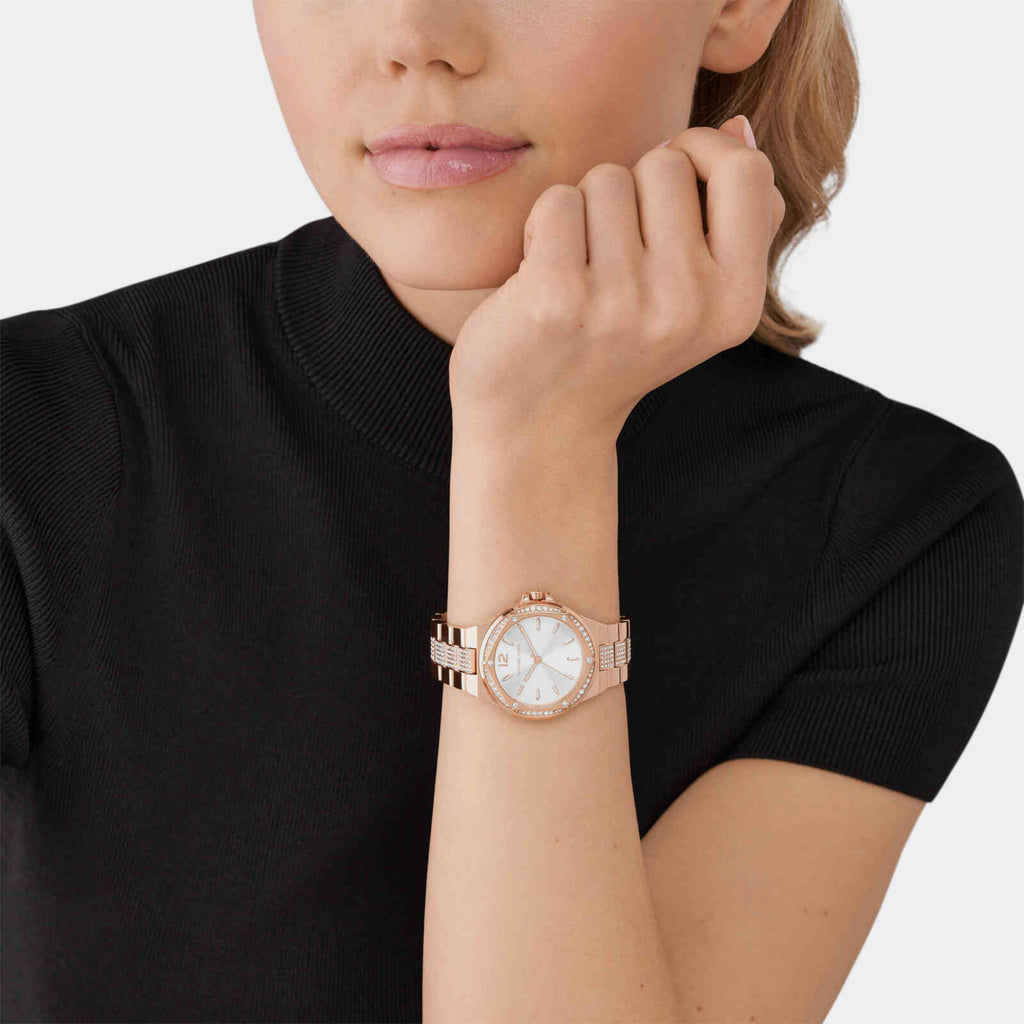 Michael Kors Women Round White watch