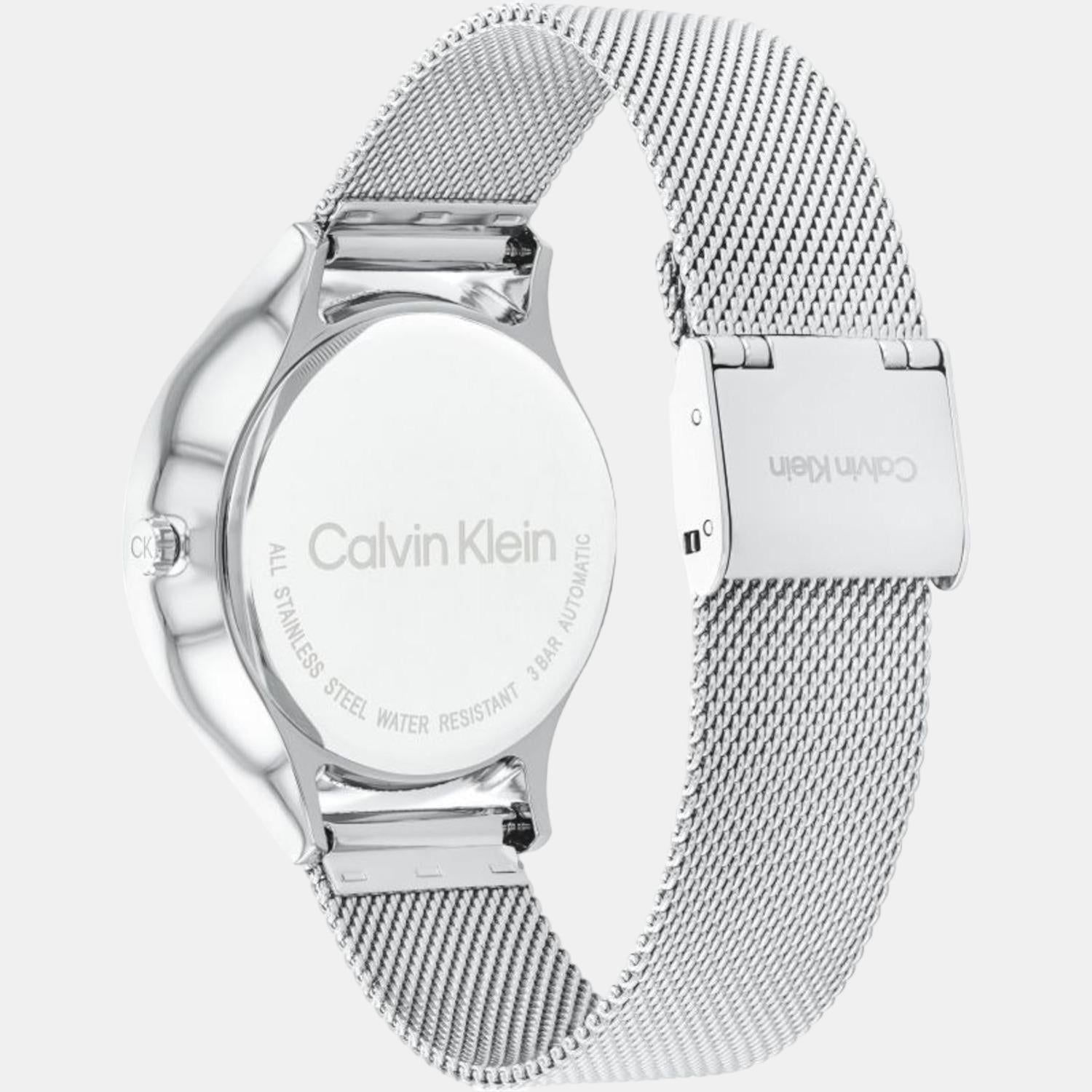 Calvin Klein Women Round Silver watch