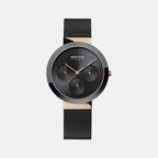 Bering Round Black Multi-Function watch