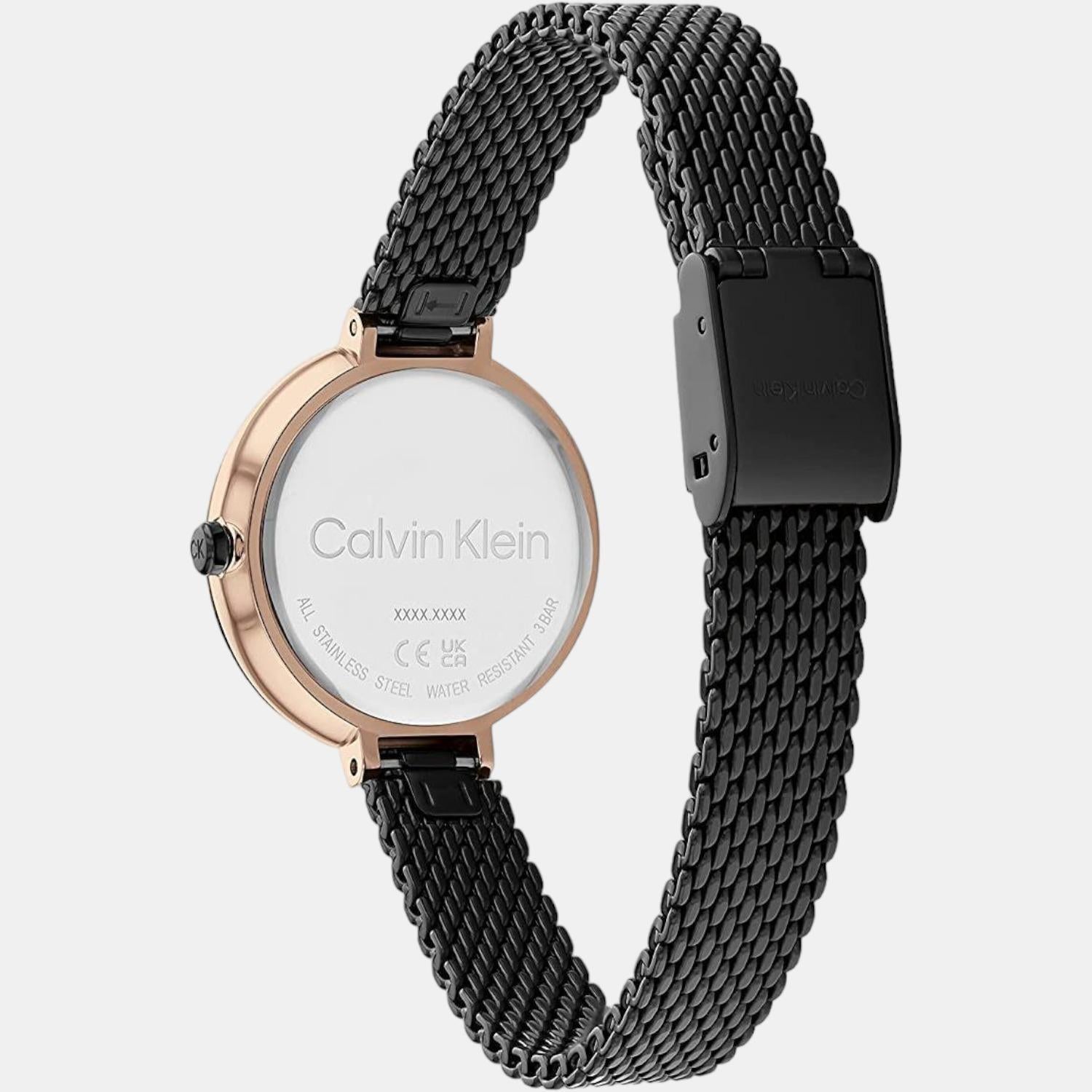Calvin Klein Women Round Black watch