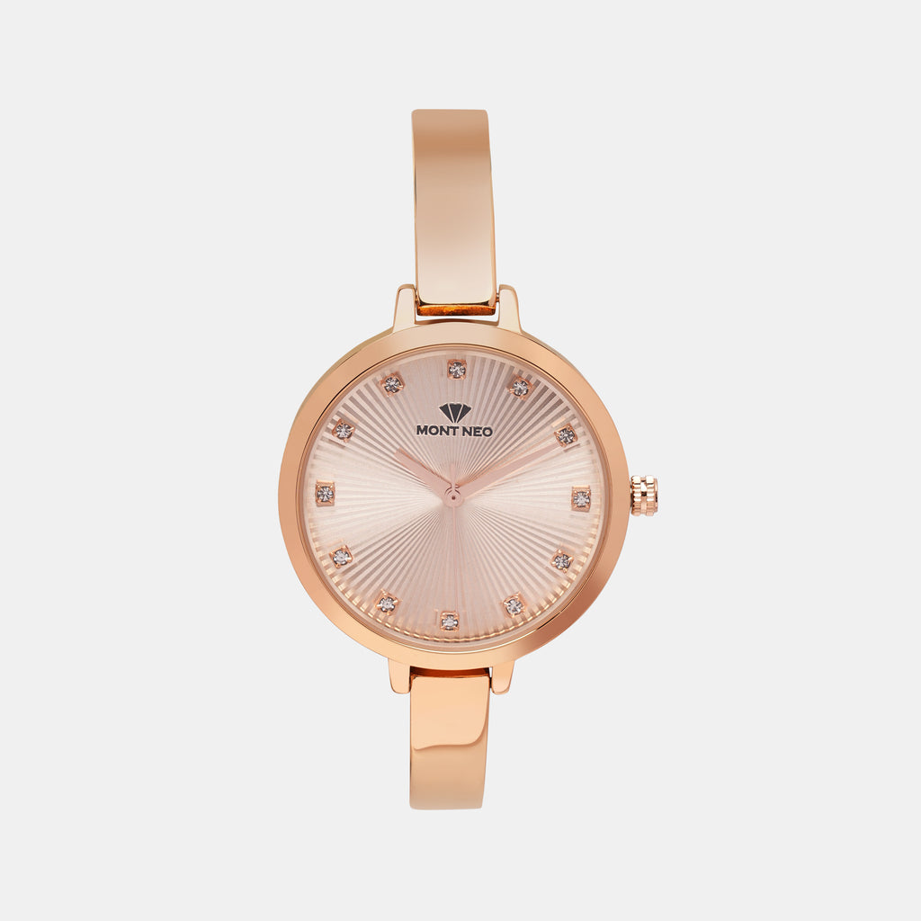 Mont Neo Round Rose Gold Analog watch