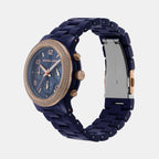 Michael Kors Women Round Blue watch