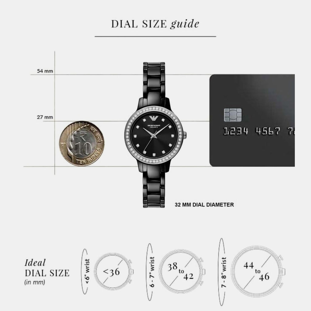 Emporio Armani 32 mm Black Quartz watch